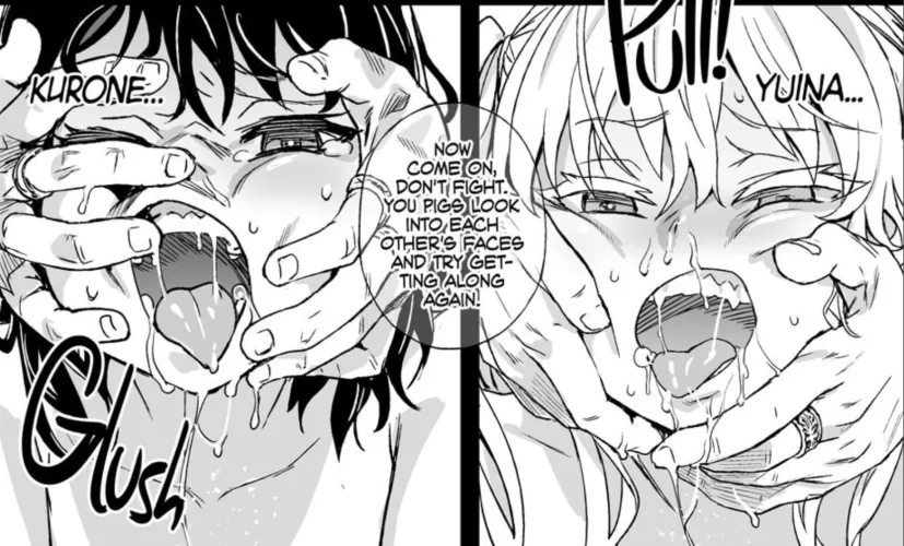 LF mono source: ahegao, Yuina, Kurone, 