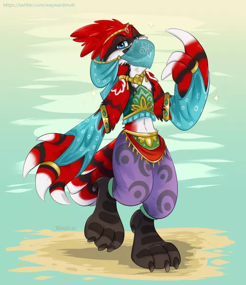 Now I finally can get into Gerudo Town. How do I look? - By @WayWardMutt / Rileyy