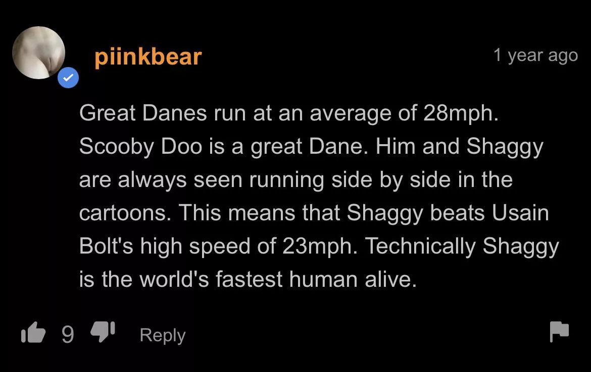 Shaggy is an olympian