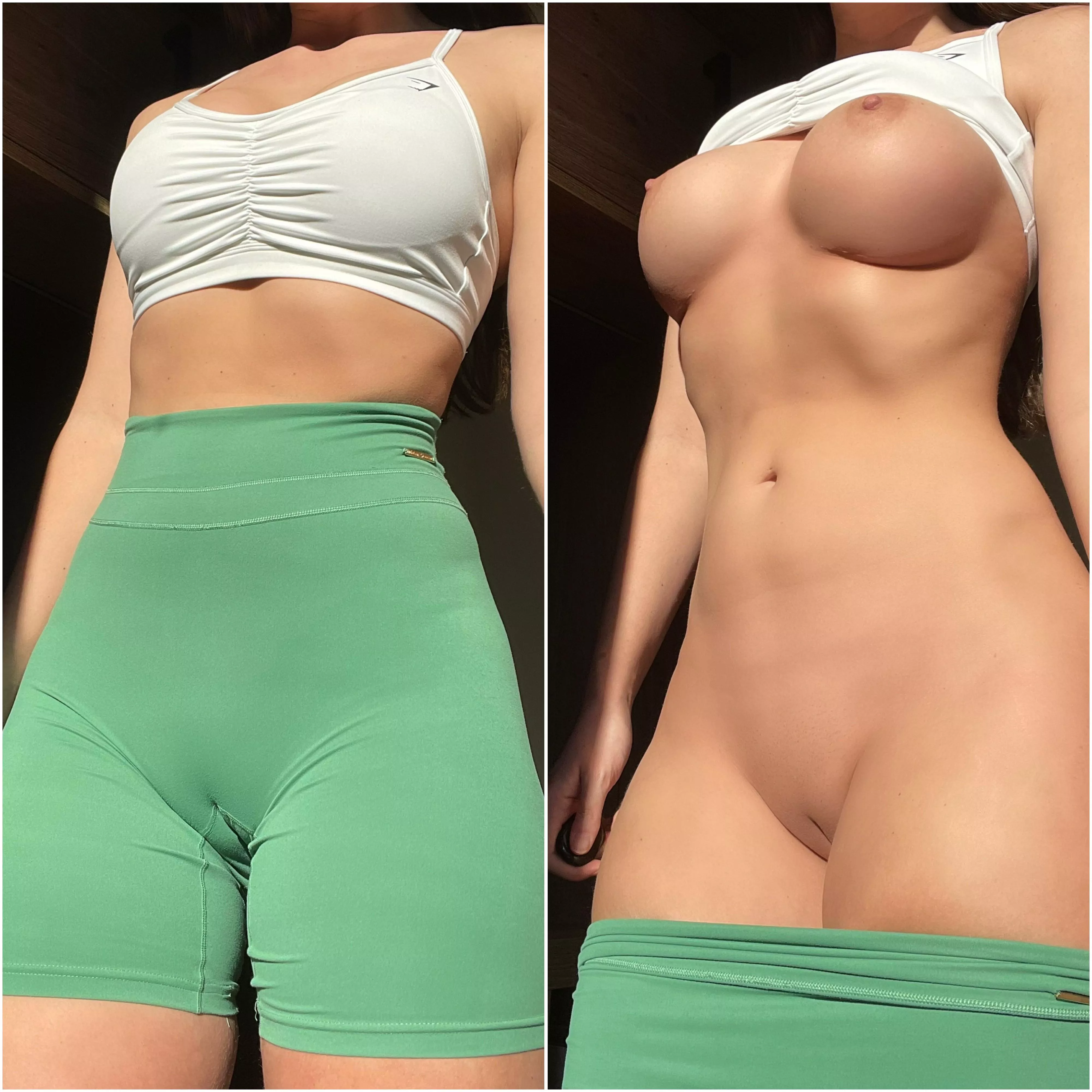 The guys at the gym only get to see te left