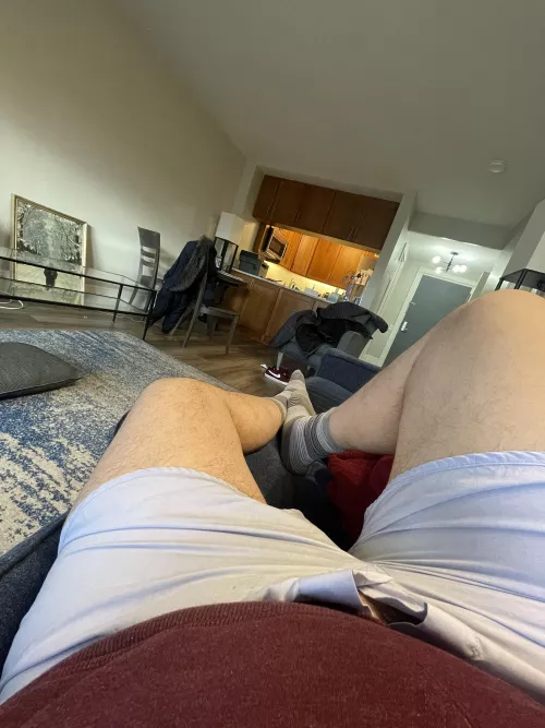 Today’s shorts. Jockey tapered. They look white but are blue.