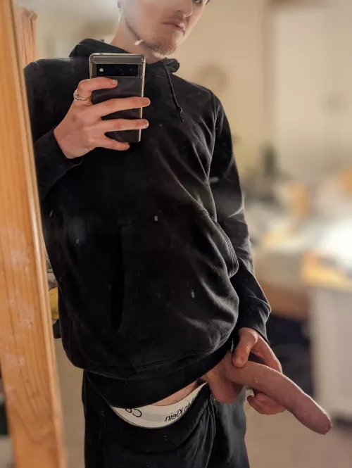 What would your reaction be if you walked in on me having a wank?