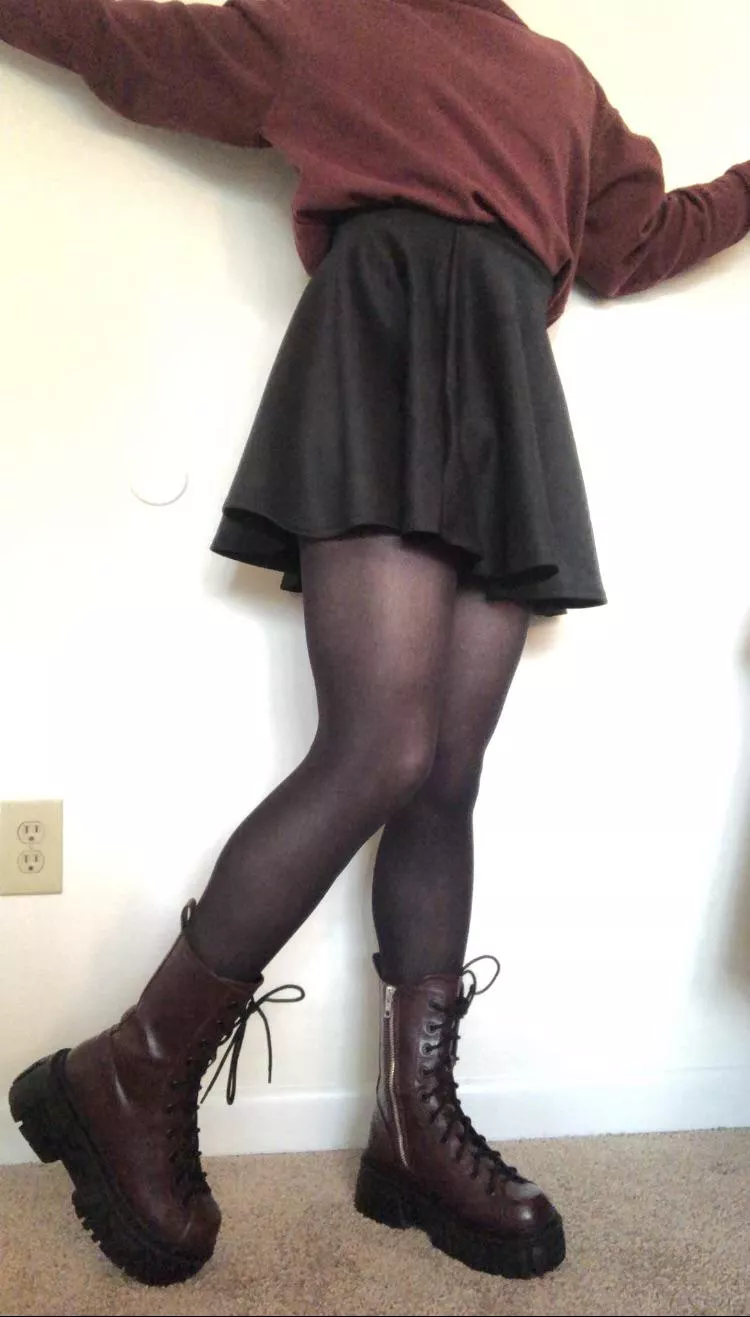 18 - felt cute in these boots :)
