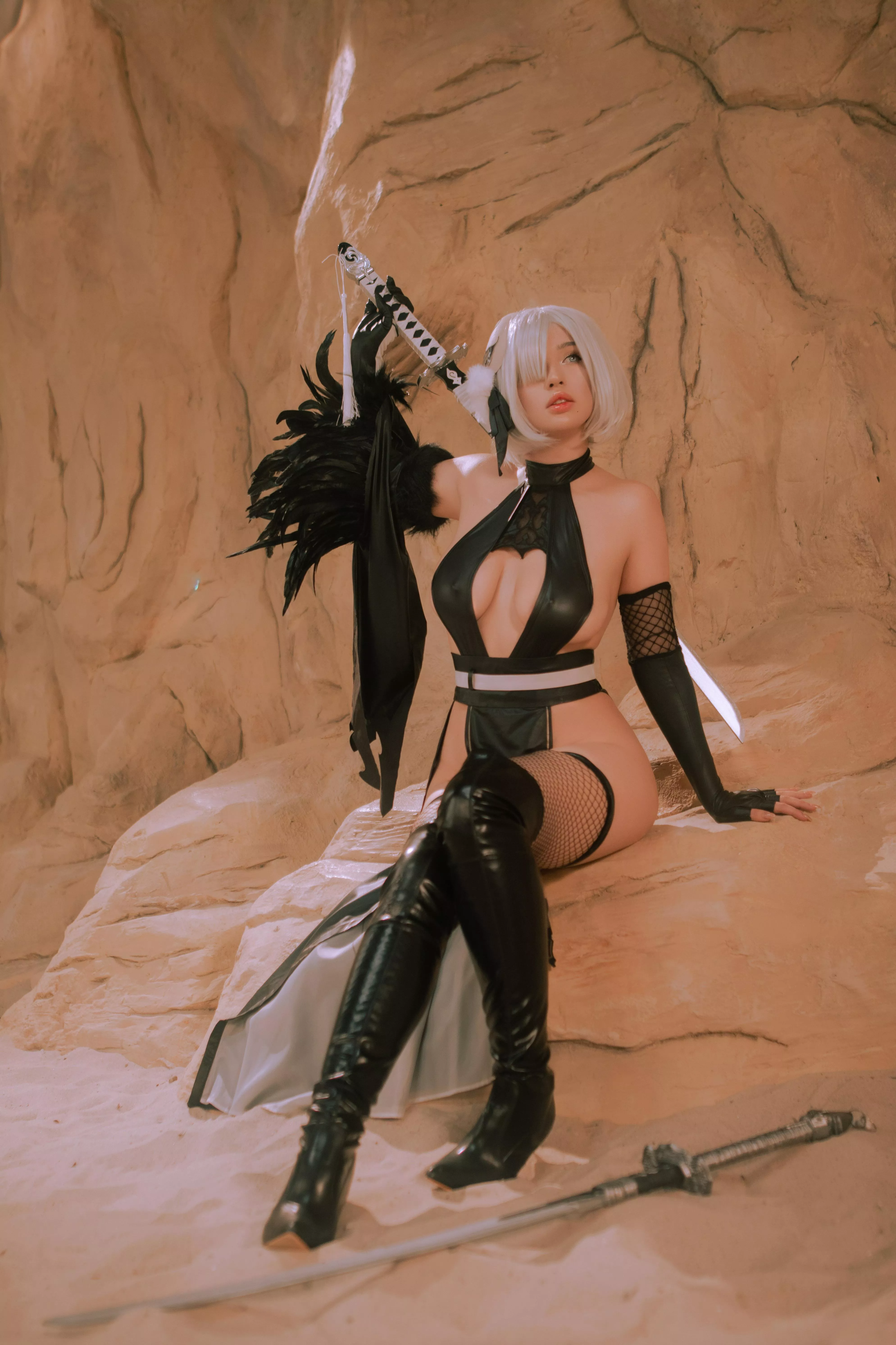 2B shinobi cosplay by @_sooyoungg