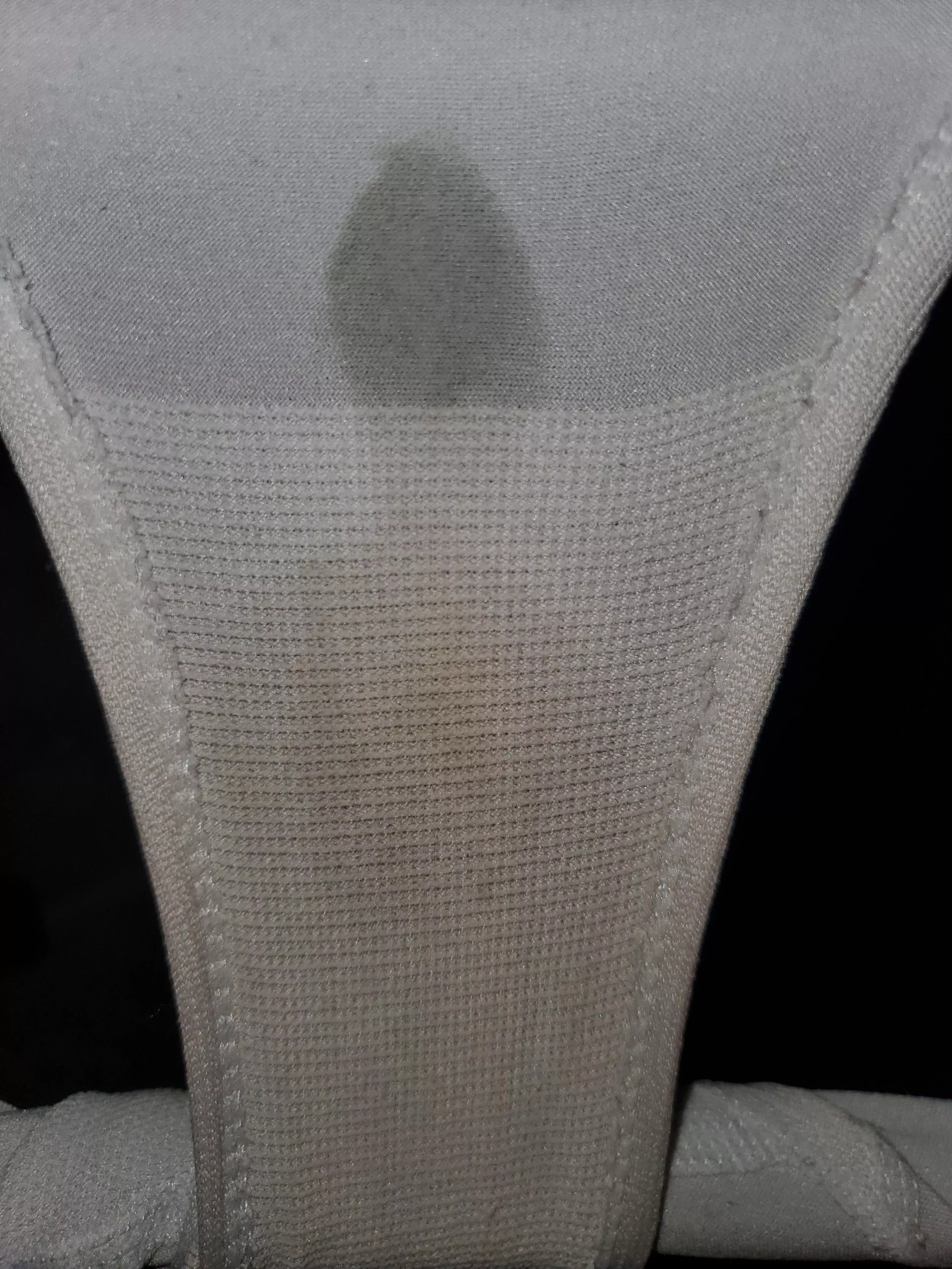 a nice wet spot on my white panties