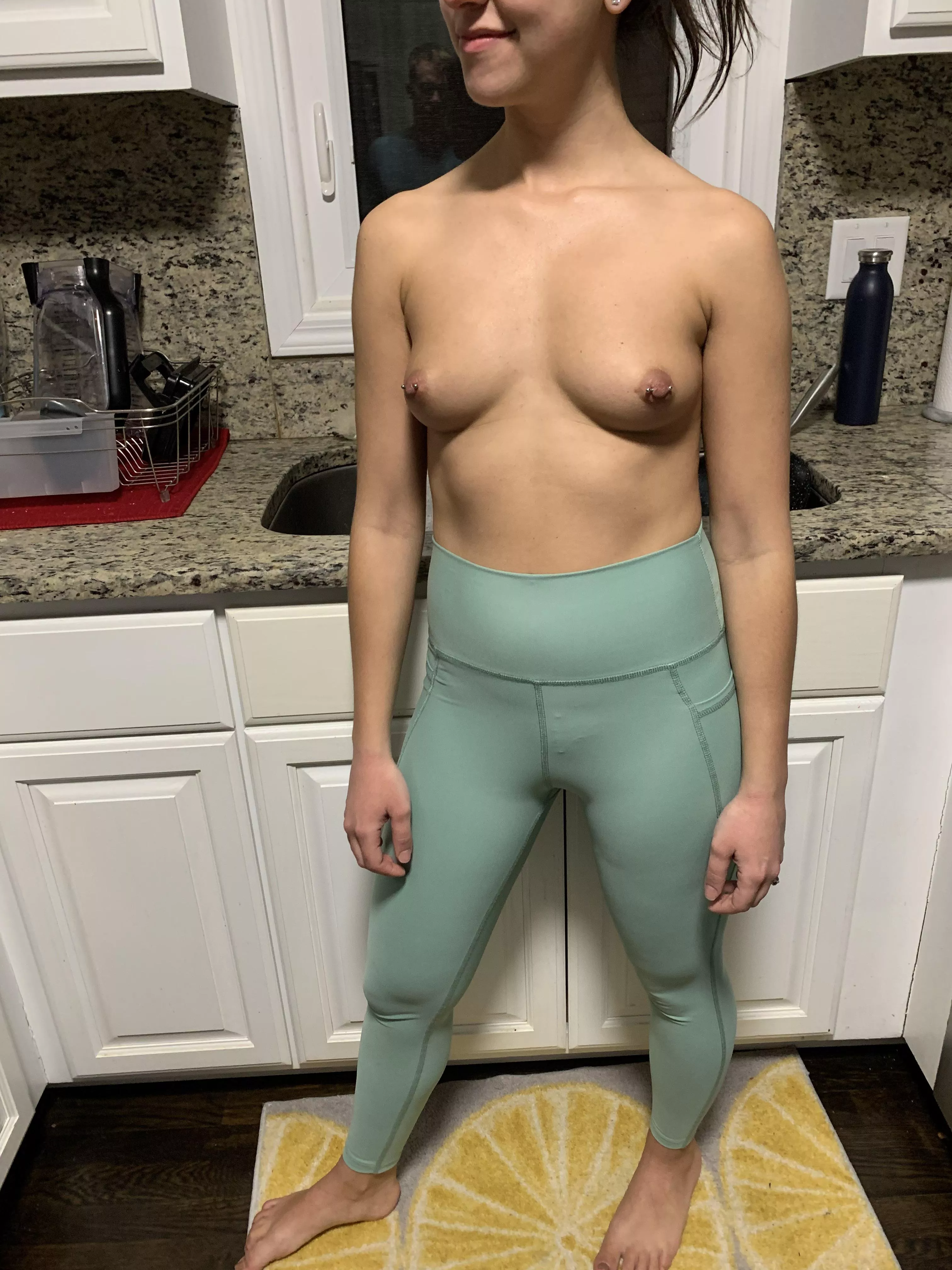 Boobs this perky don’t need a sports bra