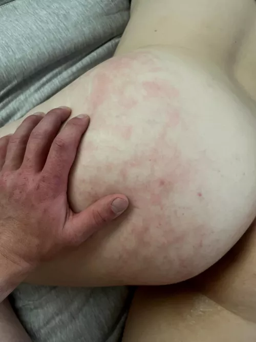 Daily spanking to remind kitten she belongs to Daddy