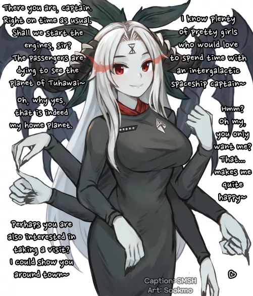 Expedition Together [Alien Girl] [Assistant] [POV: You Are Spaceship Captain] [Intergalatic Cruiseship] [Lovey Dovey] [72/365]