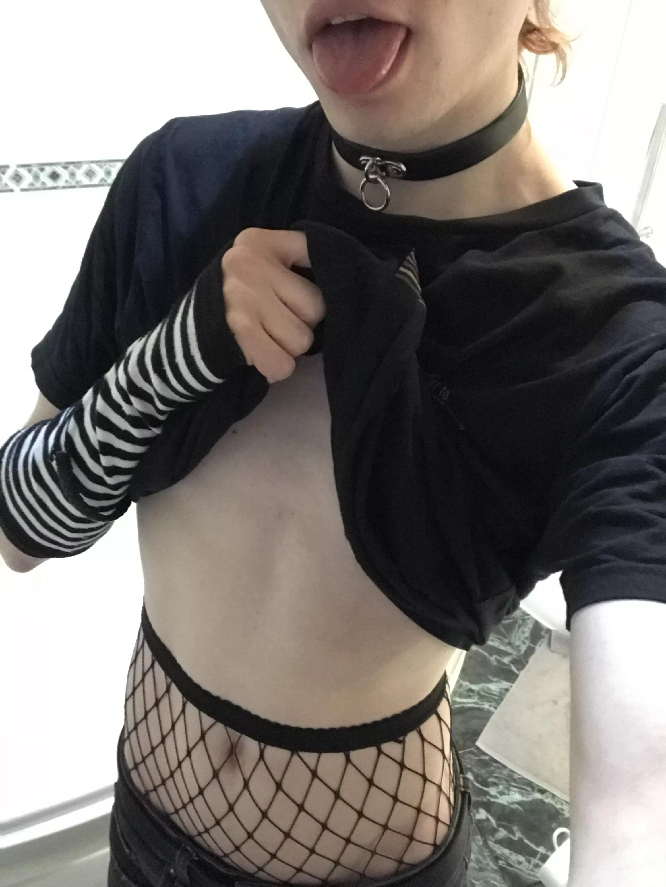 Fishnets and torn jeans is my favorite look right now