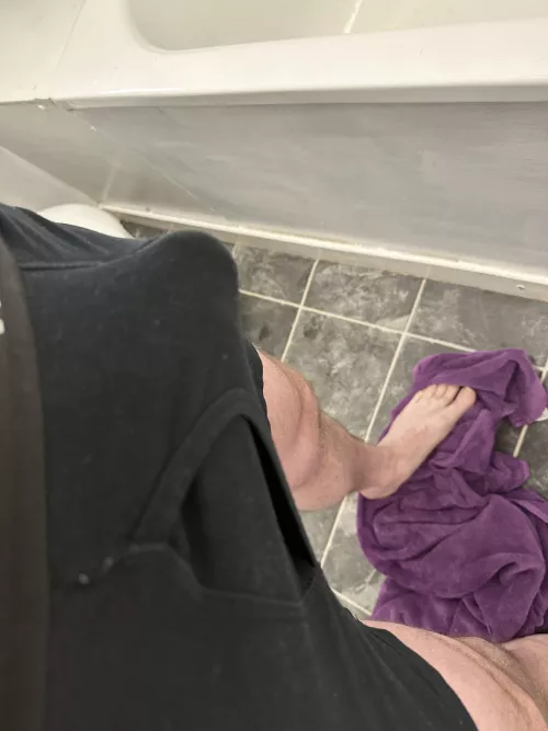 Hard dick sticking out of boxers.