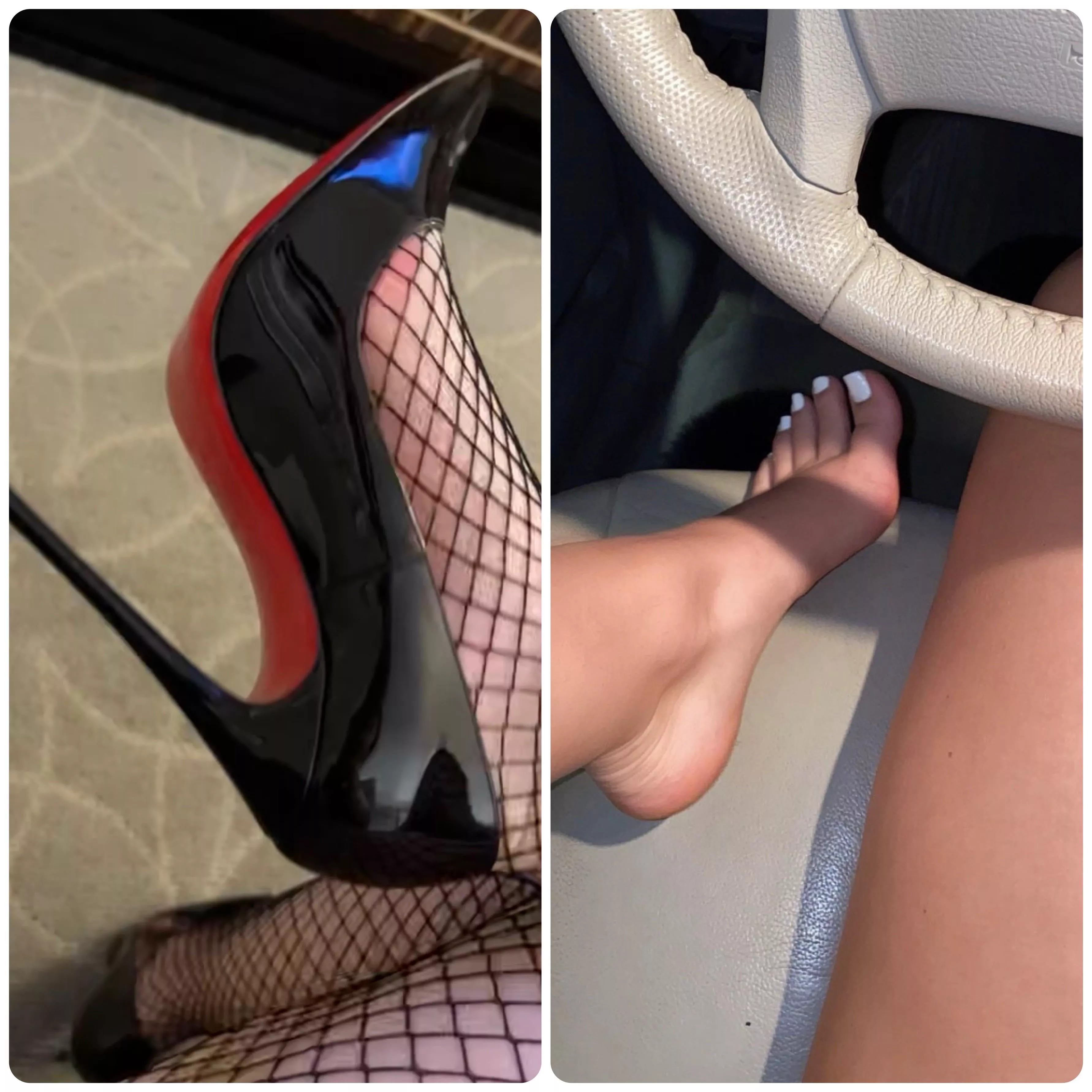 Heels on or off?