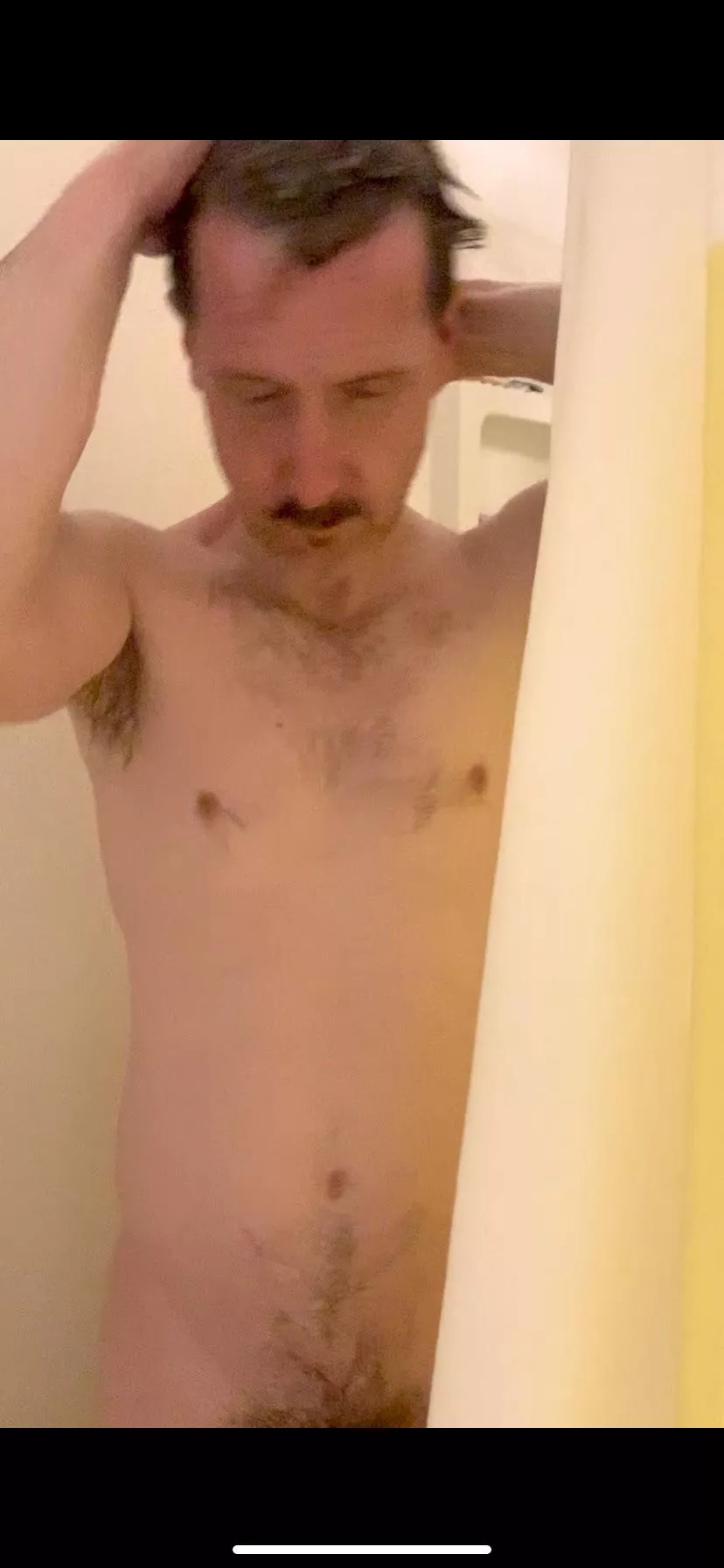 I am (45) and getting married this summer to my beautiful plus size fiancé. (F25). She dared me to post this pic here from my shower tonight.