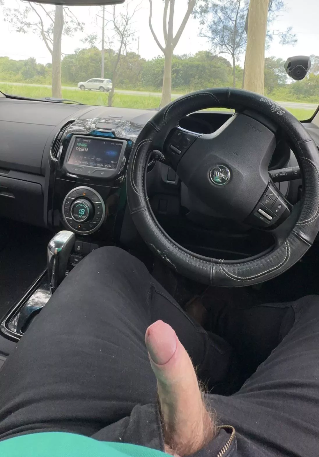 Lunch time break at a rest stop