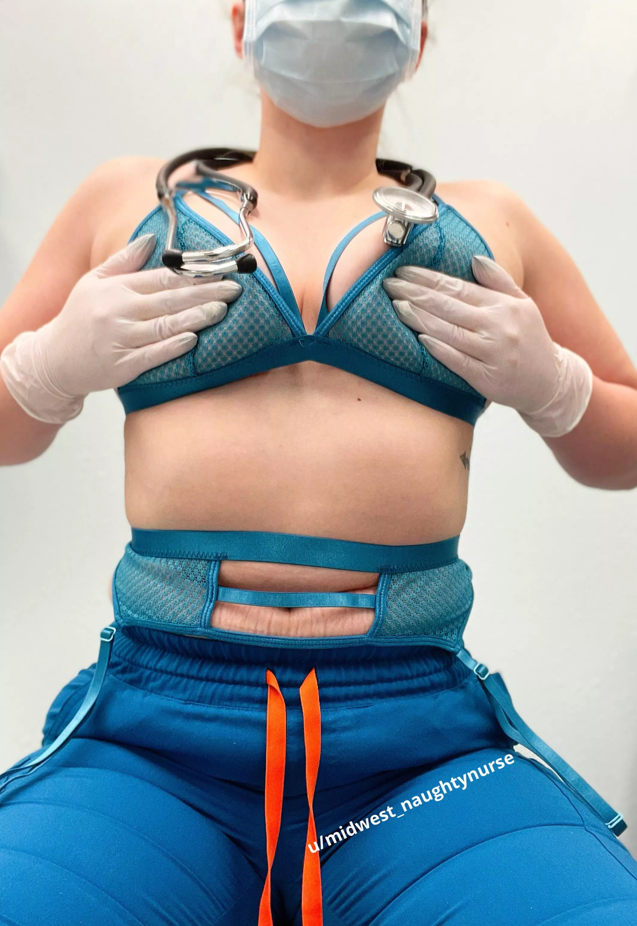 Matching lingerie Monday for this nurse