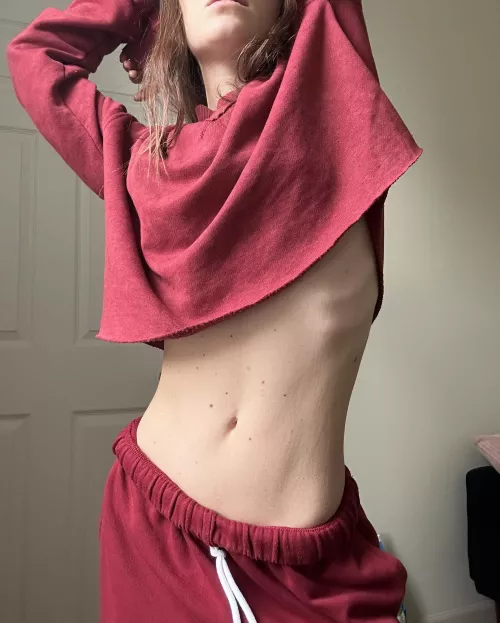 Red rib cage tease ….