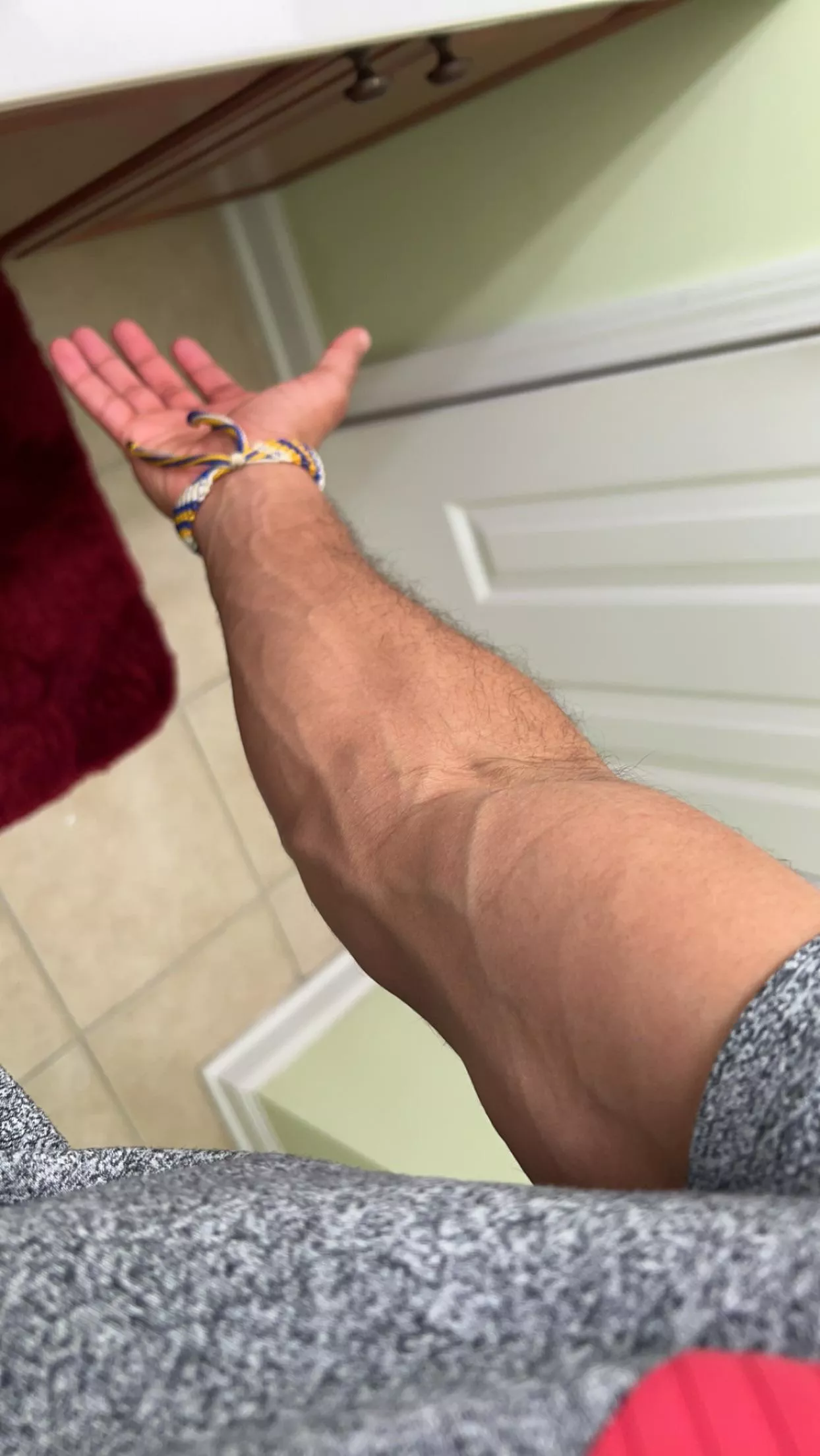 Right before I got in the shower