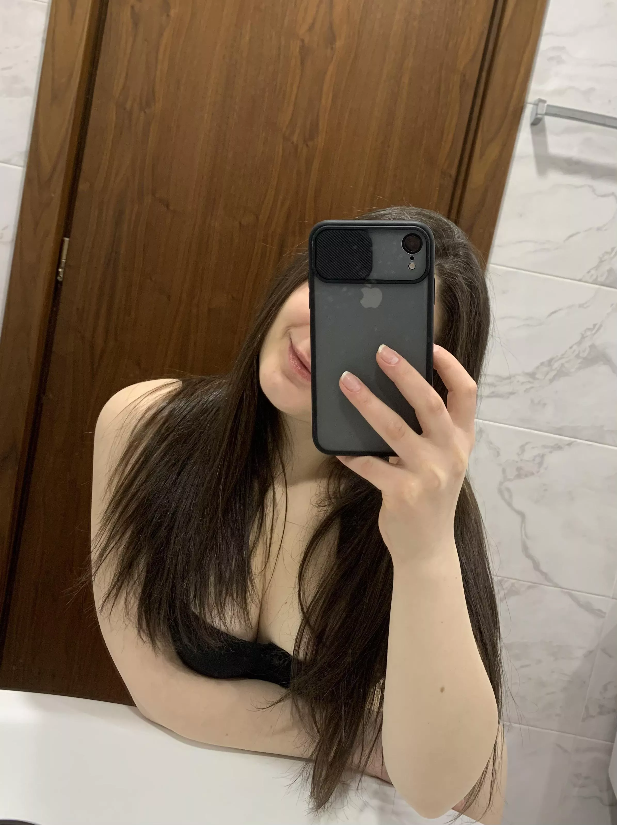 Straightened hair is better on me