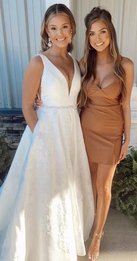 The bride has breast envy