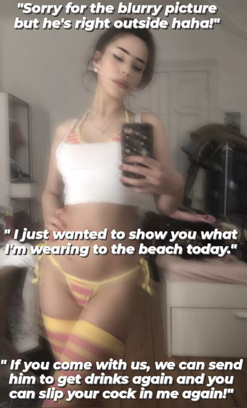 Trying to convince your friend to join the beach trip...