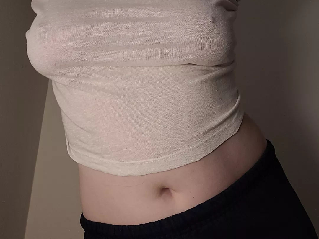 what would you lick first, my tits or my belly