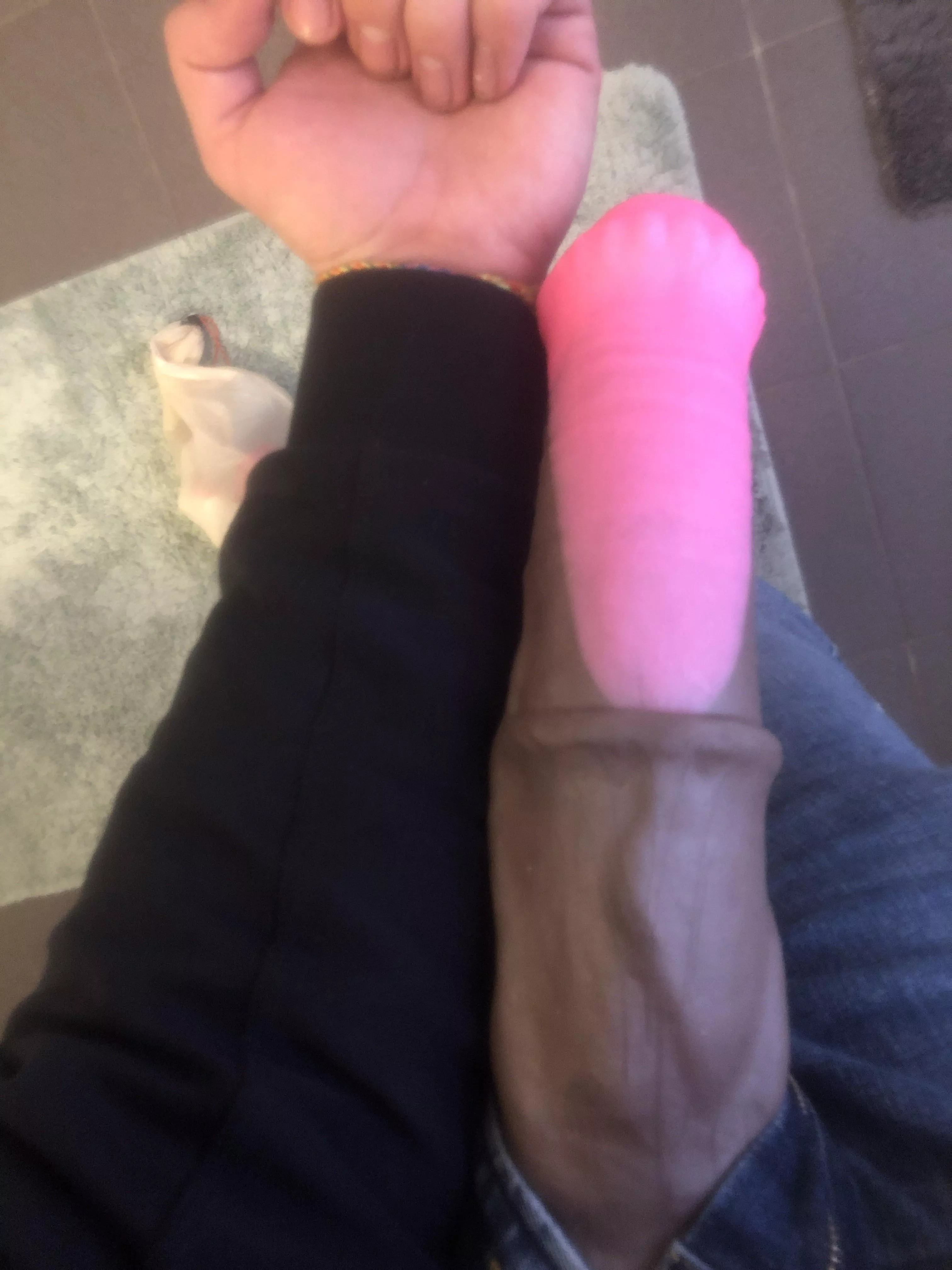 When they say you're lying about being forearm sized so you gotta send proof~