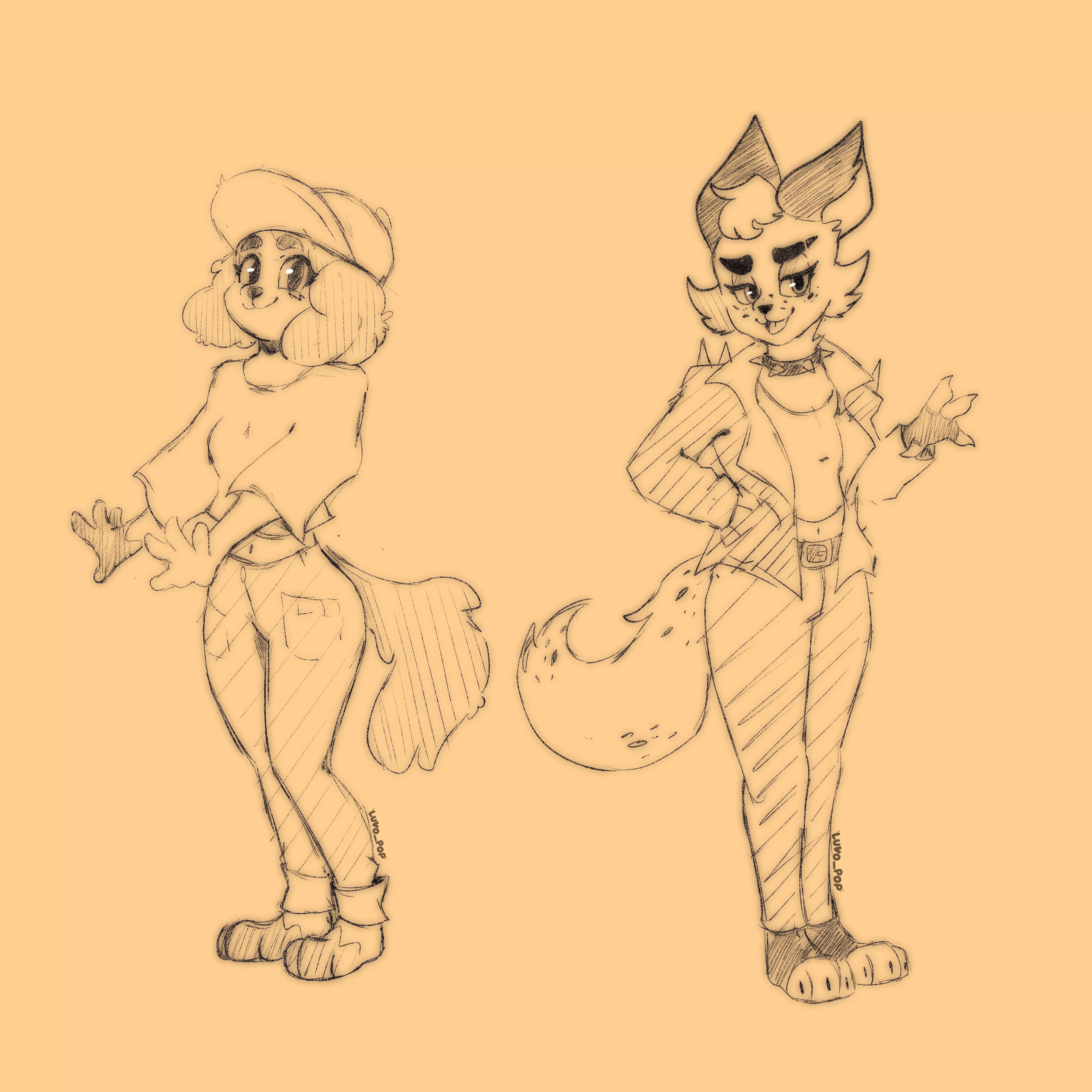 WIPs of Dolly and Rocky *updated* (by me, Luvo~)