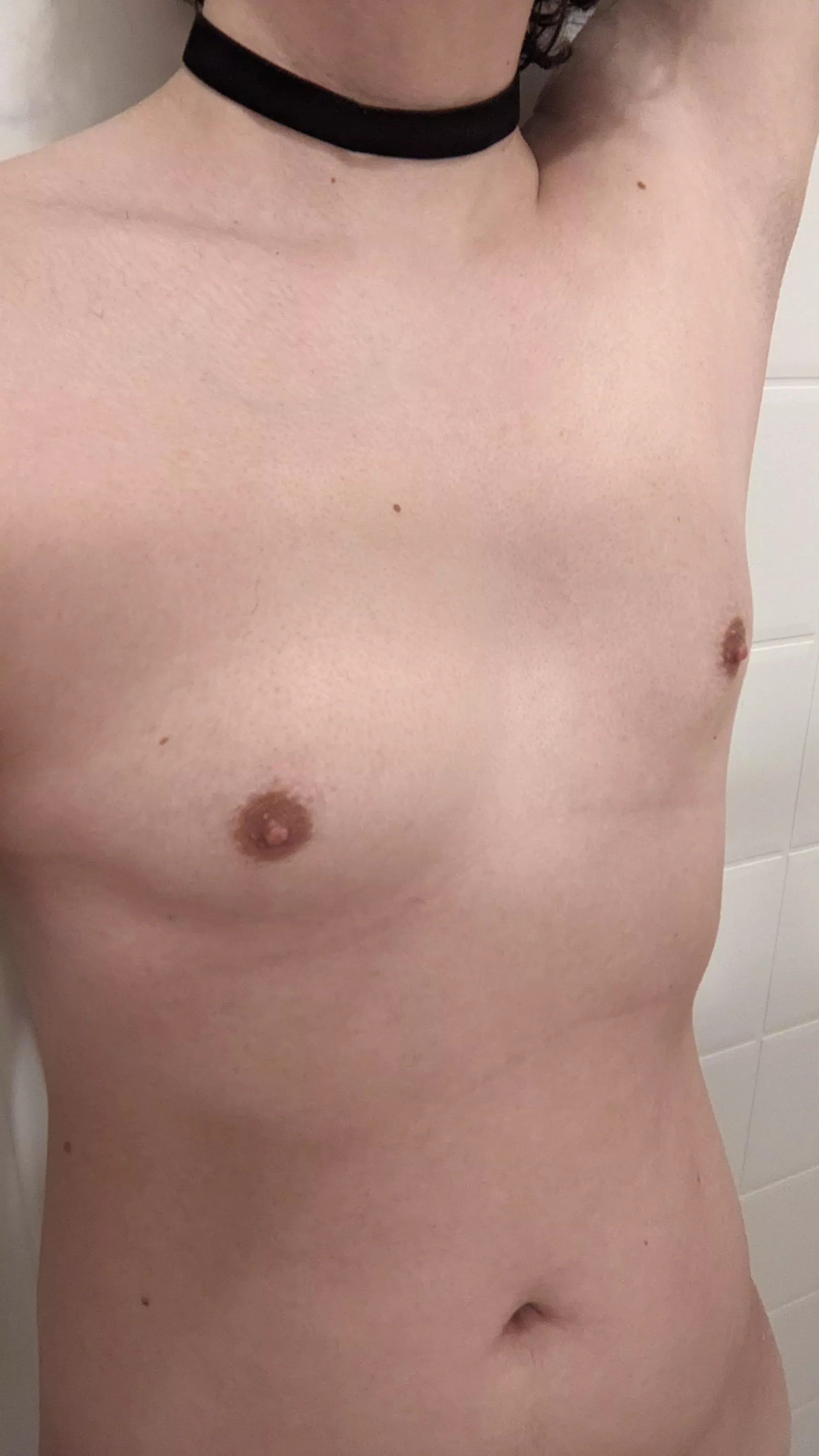 Choker in the shower or choke me in the shower?