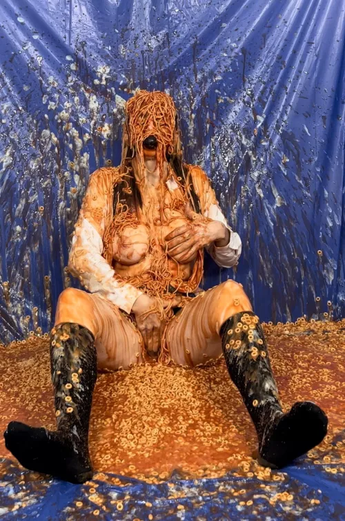 Finally made a school uniform, school dinners trashing scene!! It was so much fun and so so sexy xx