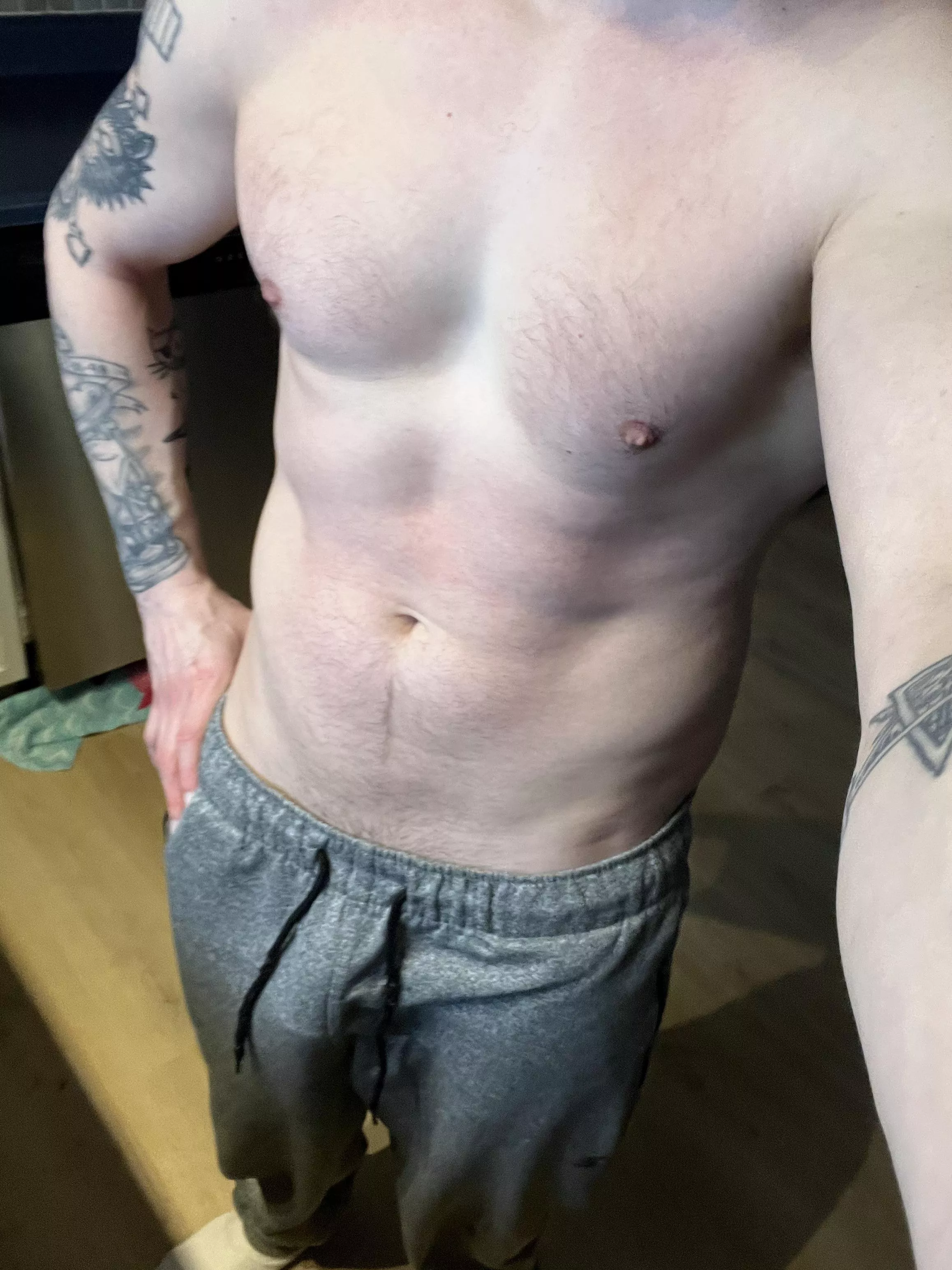 Getting ready for a workout