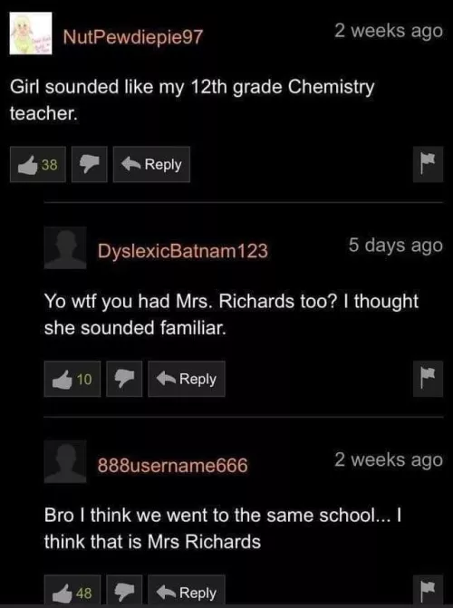 I thought we had chemistry.