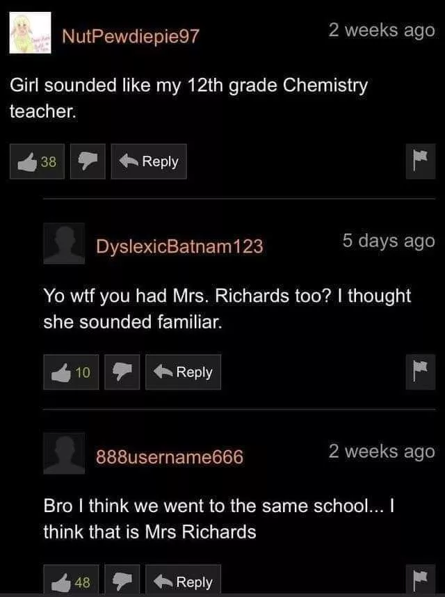 I thought we had chemistry.