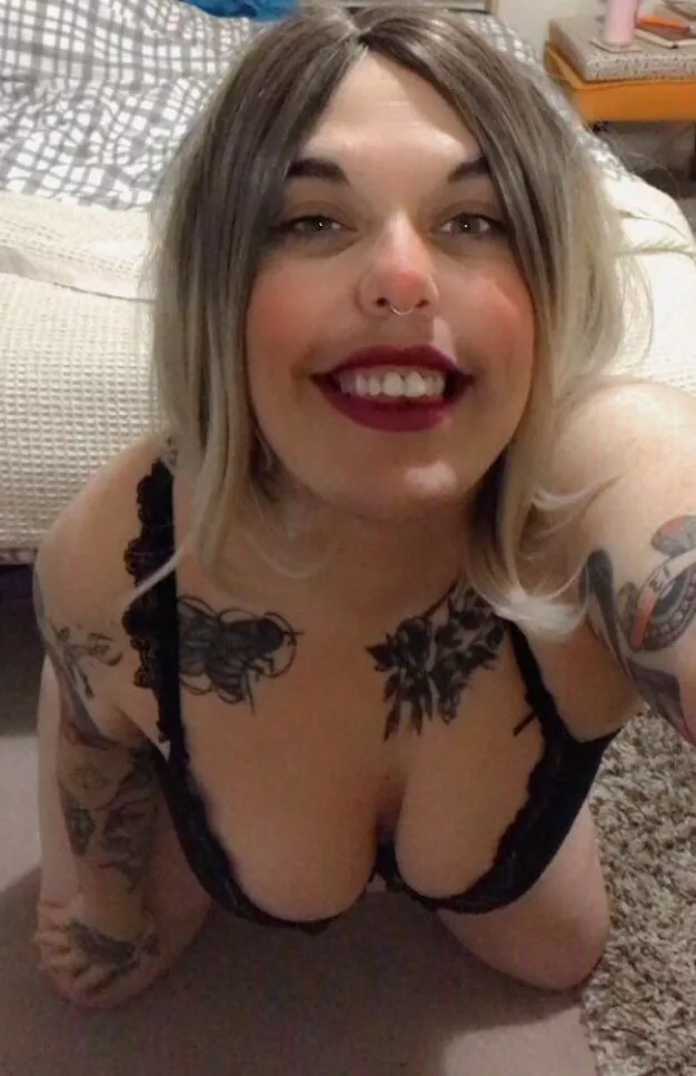 On my knees, smiling & having the best time