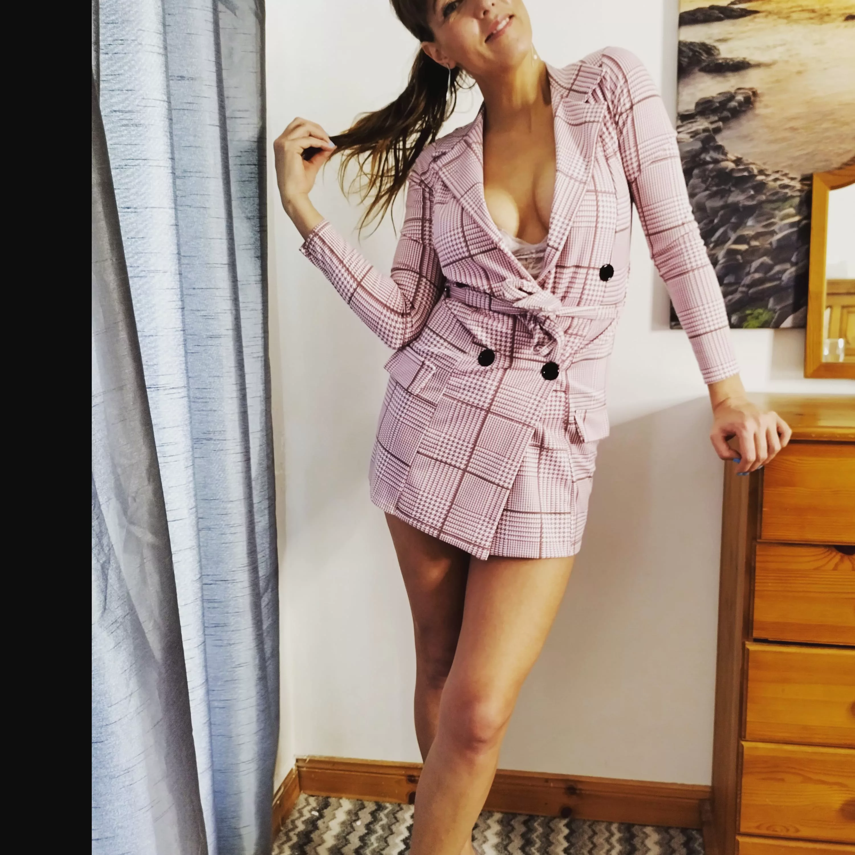 seconds away from a wardrobe malfunction