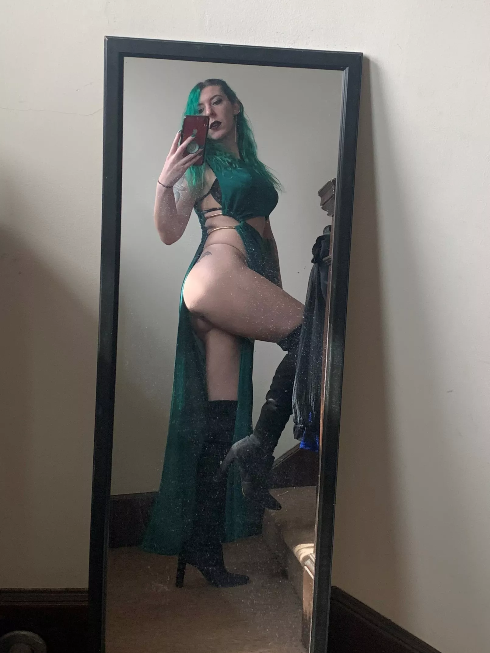 Slipped right out of the dress