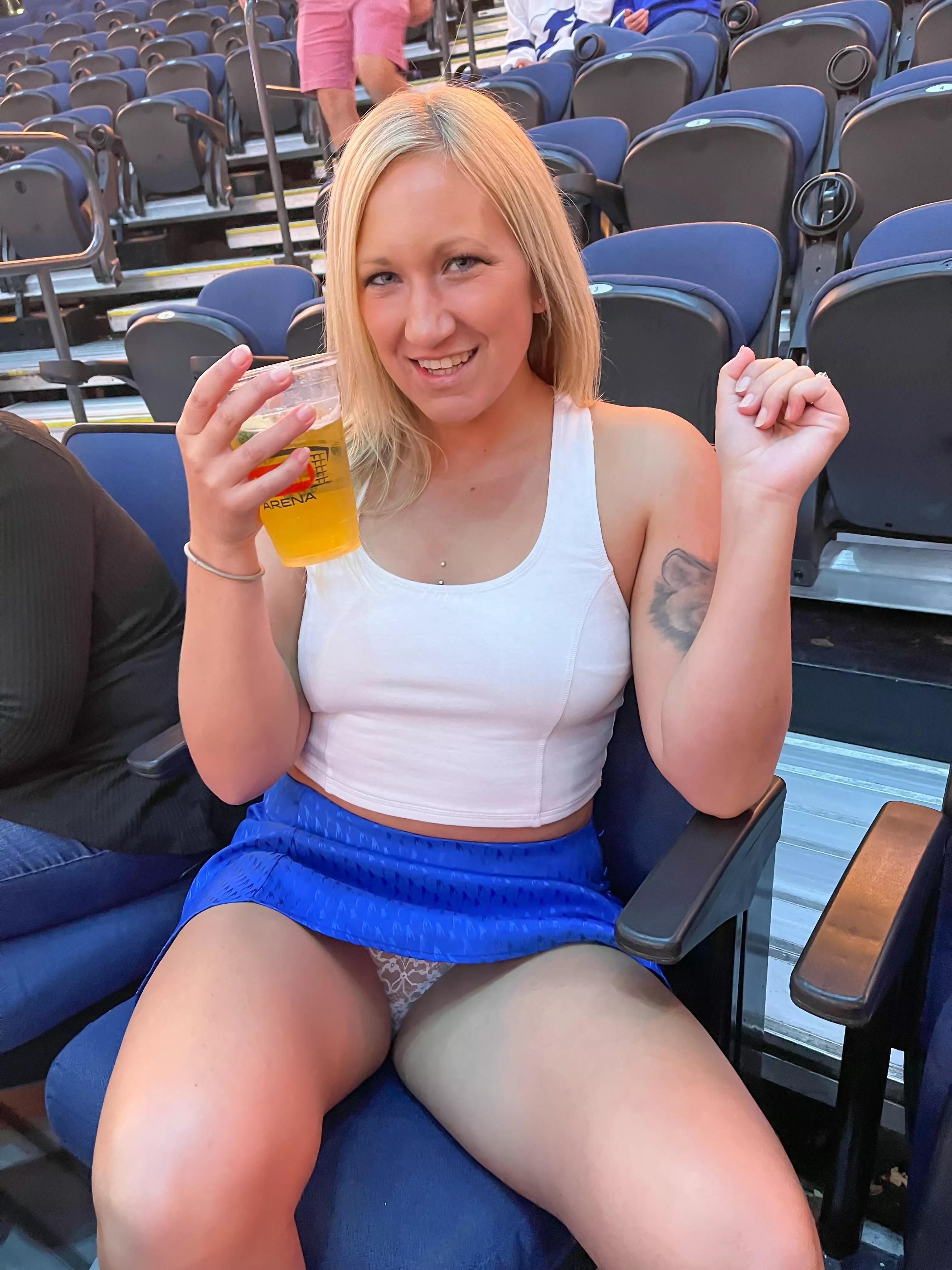 Take me back to you’re car and fuck me after the game