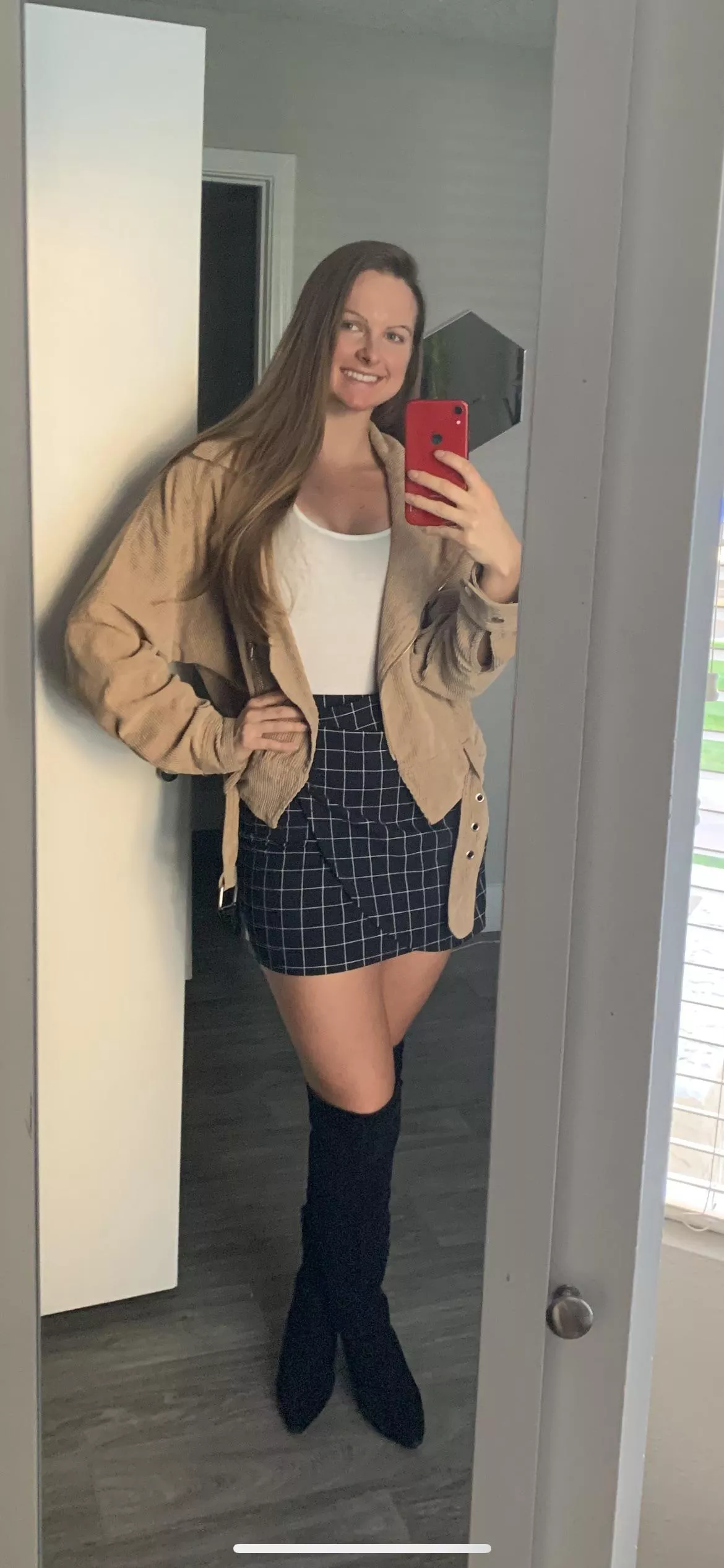 Thigh highs and long hair