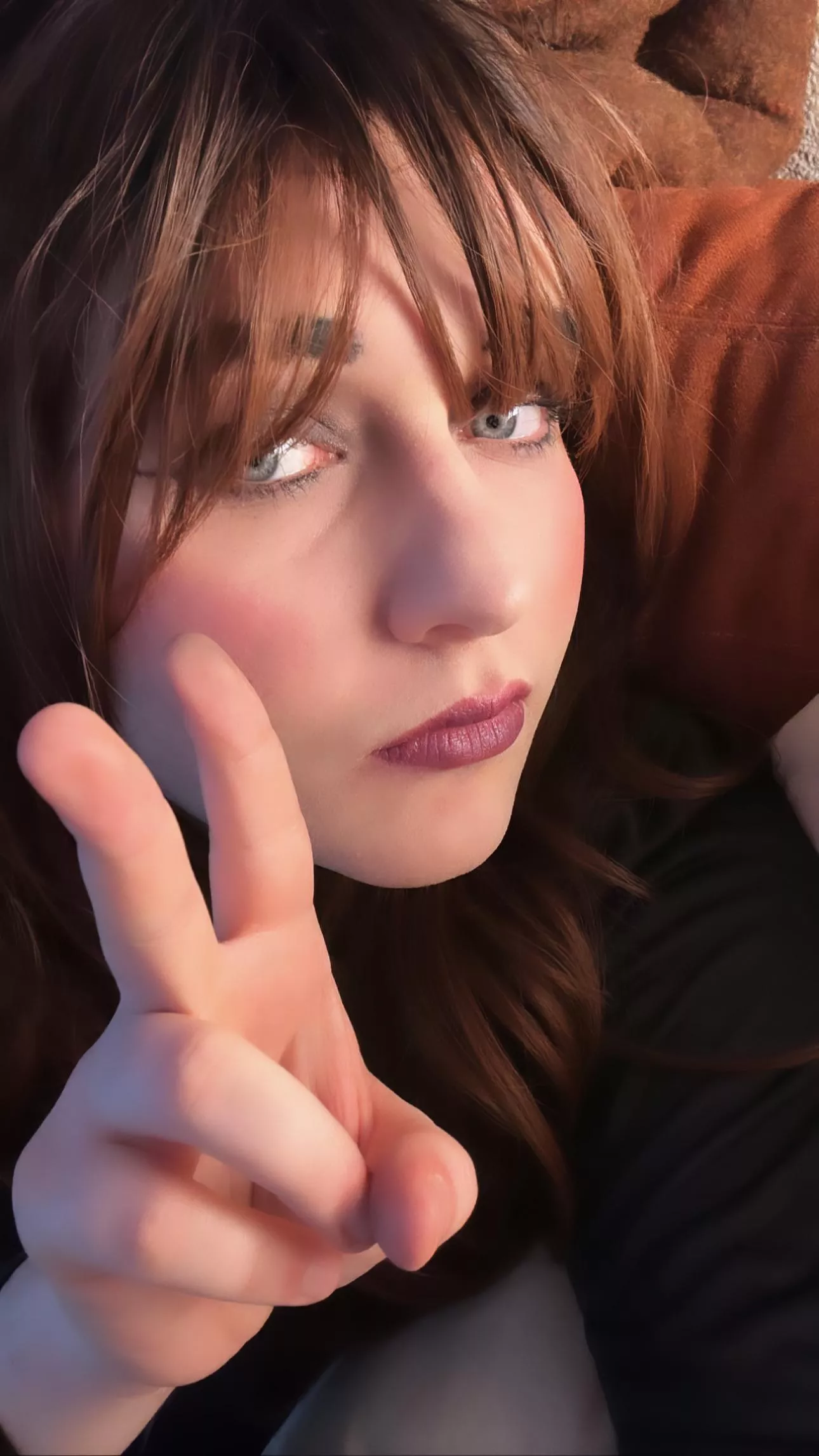 At least my bangs cover my dark eye makeup fail today!