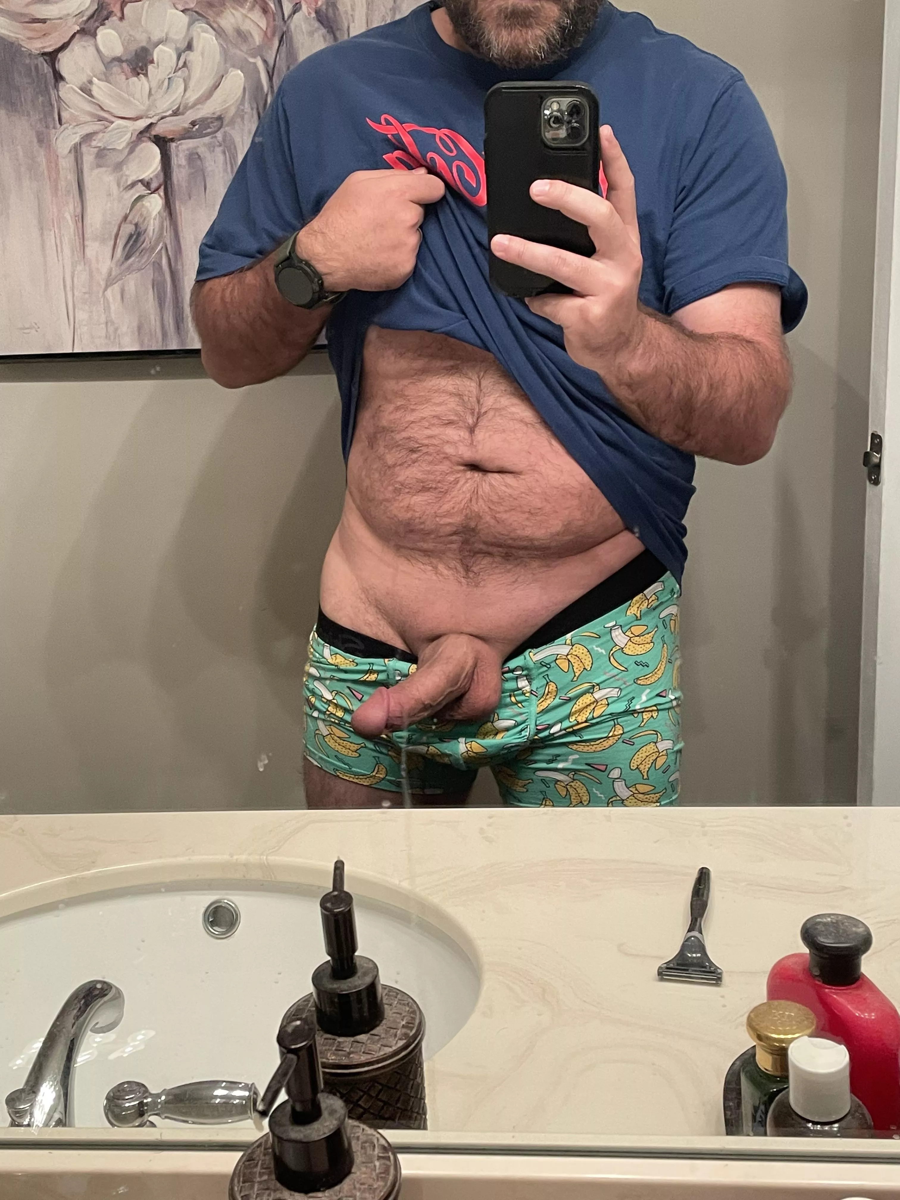 Here is my [32] dad bod and cock