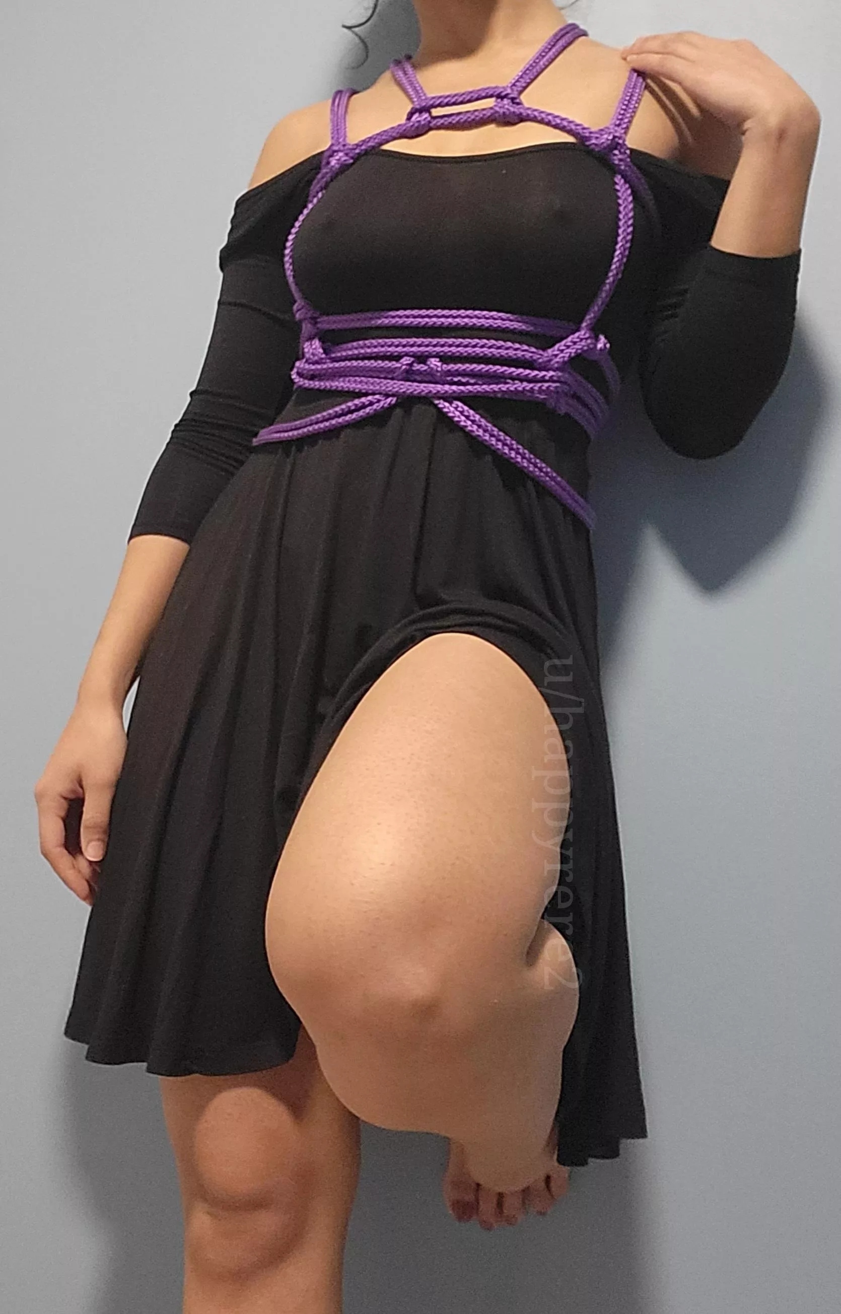 I think I will have to buy coloured rope in future! I borrowed this one from a friend and I loved it!