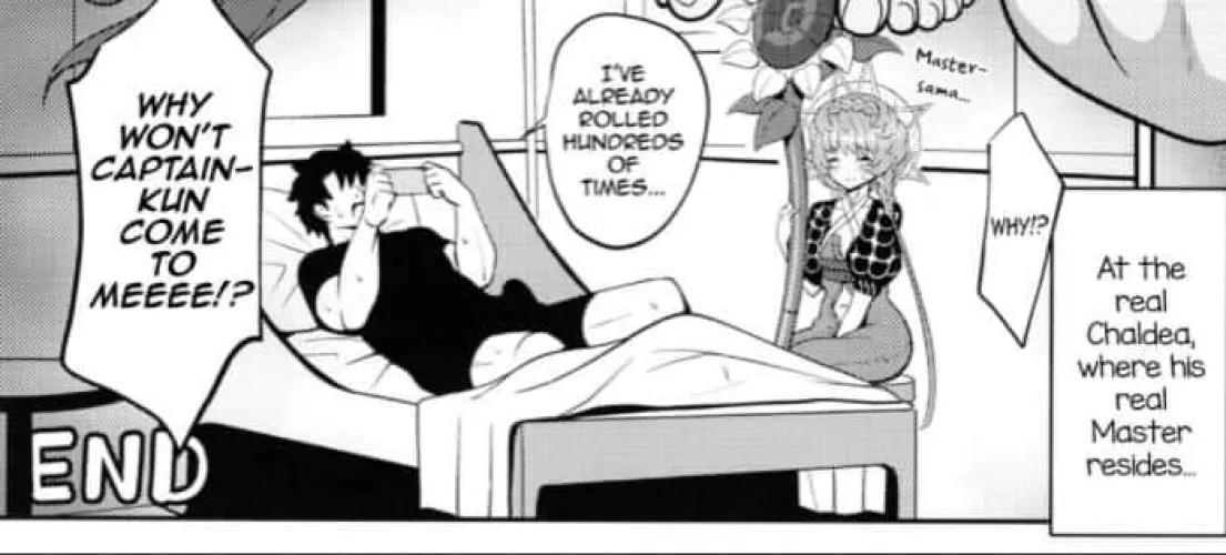 LF Mono Source: 1boy, 1girl, black shirt, black shorts, bed, flower, curtain, pillow, bed sheets, sitting, erection,