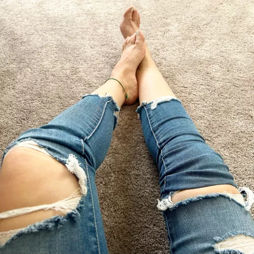 Love my ripped jeans!