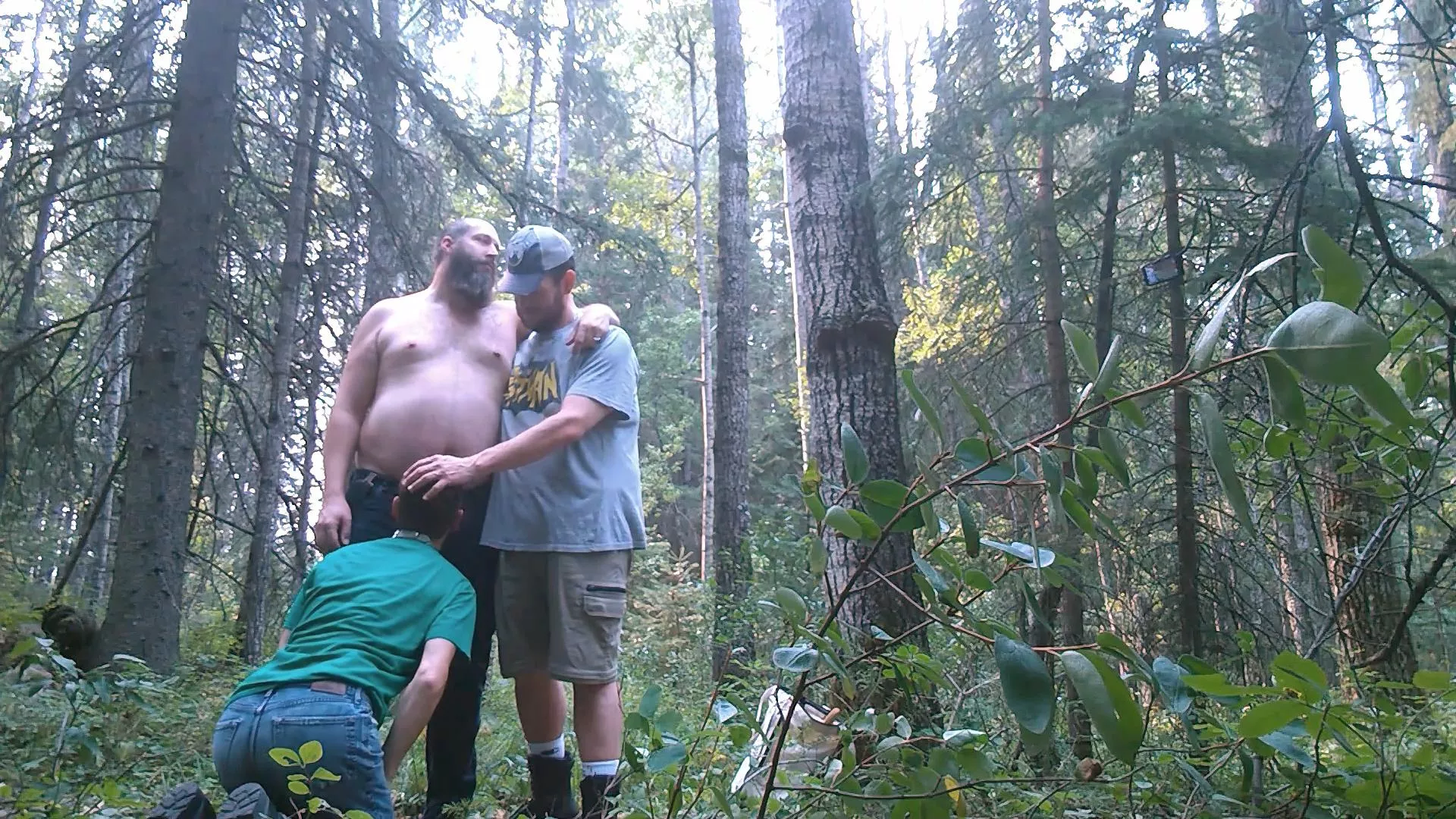 Out in the woods with my boys