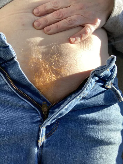 Peeking in the sunshine! I can’t wait to be naked outside when it’s warm!