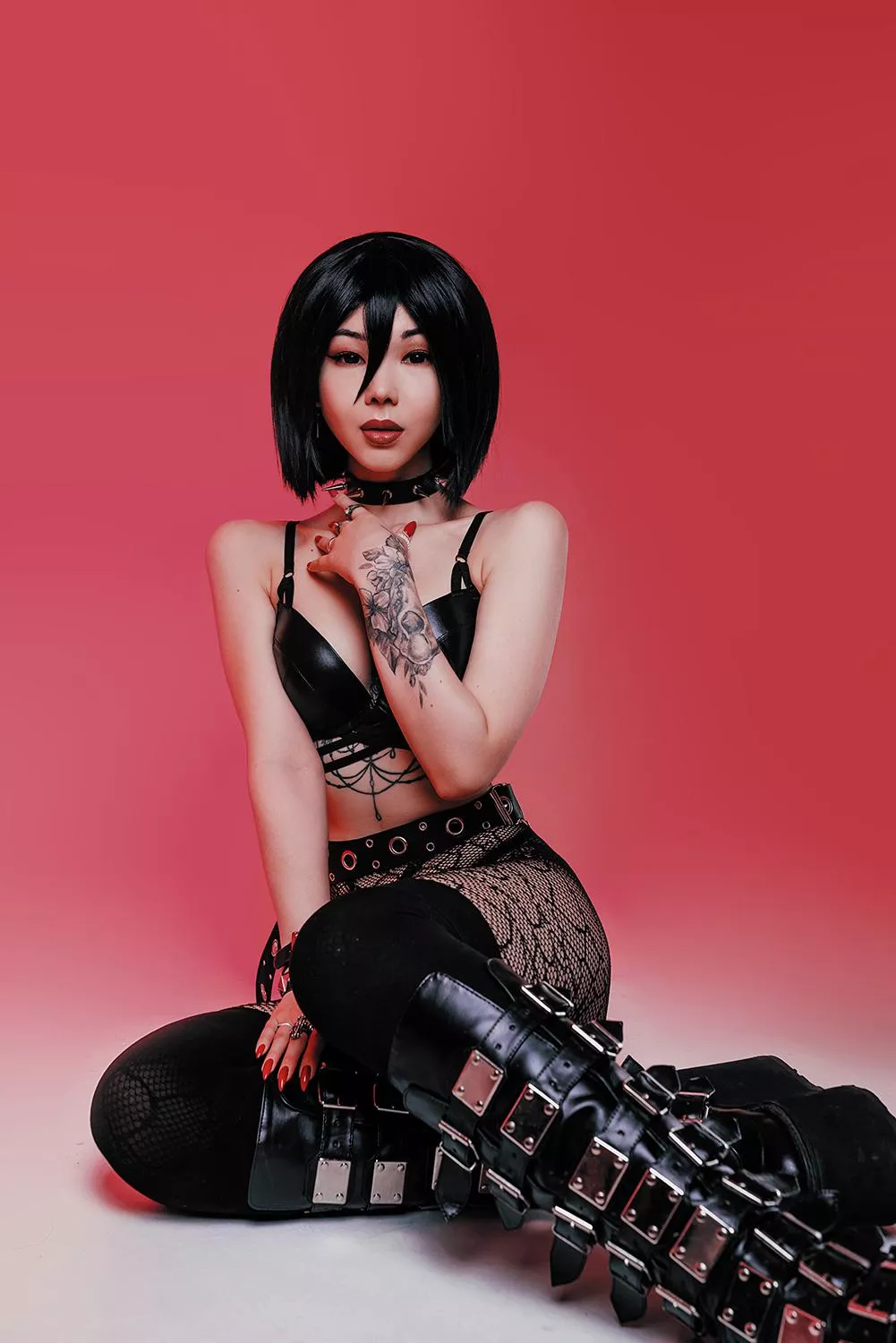 Sexy Goth Mikasa from Attack on Titan by Miss Mononoke (tami_yuurei)