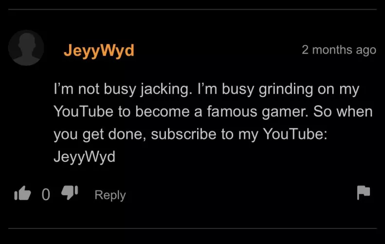 At least he has his priorities straight!