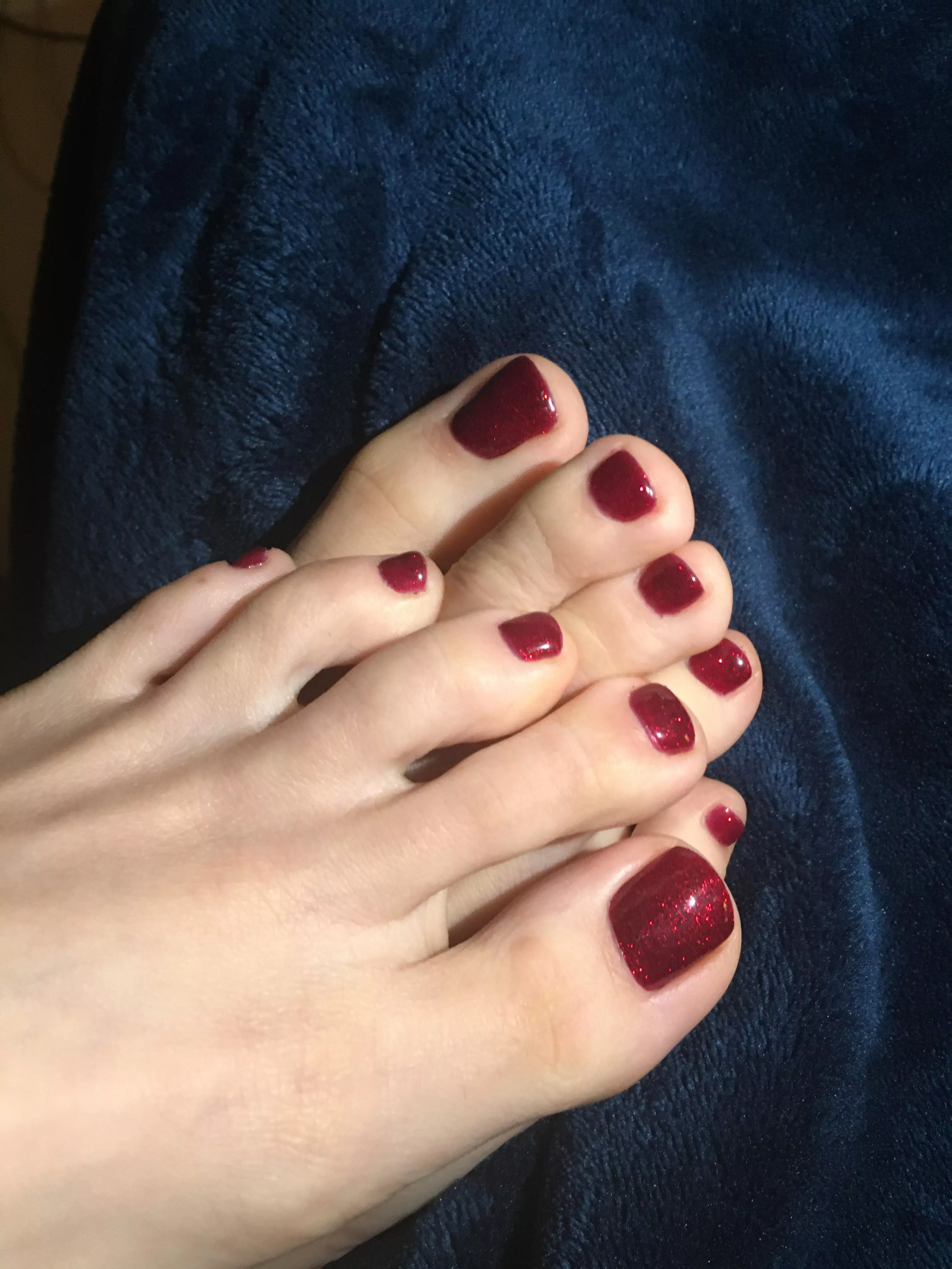 Do you like red pedicure?