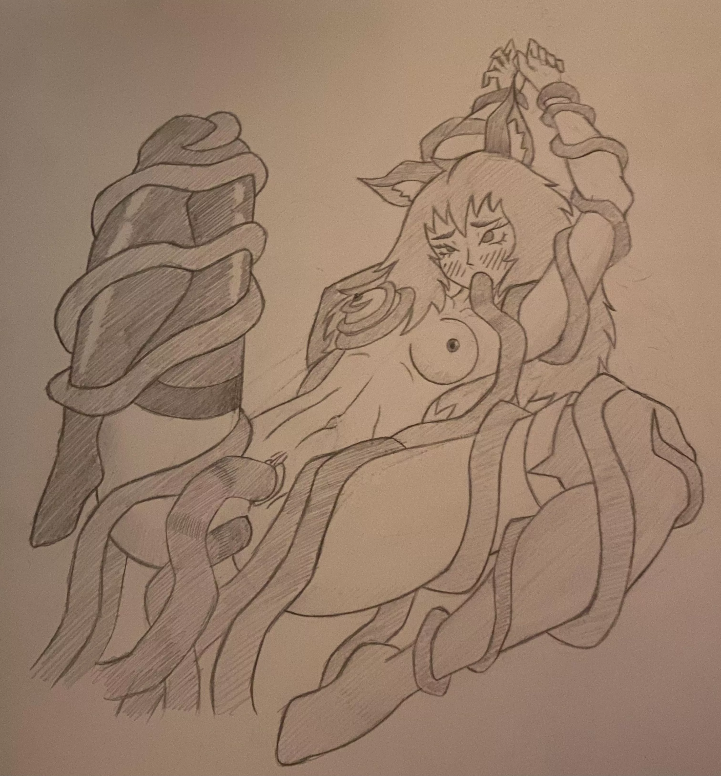 Drawing tentai is still fun (art by me)