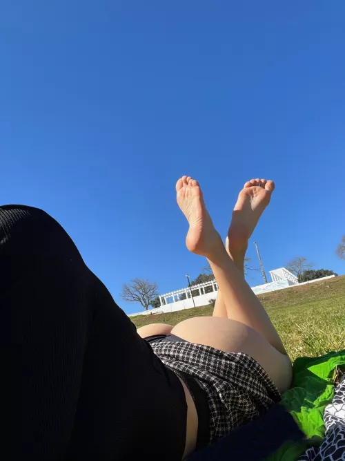 Get a little tan on my bum ❤️‍🔥