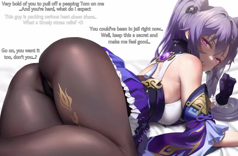 Getting herself a little stress relief [Implied sex] [Big dick] [Internal monologues] [Horny]