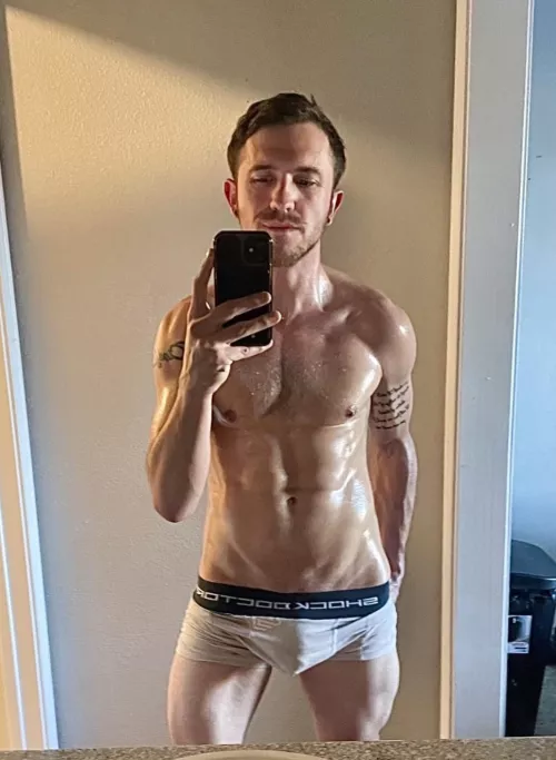 Got a little worked up during my workout, would you want me for a yoga partner? [M]